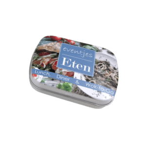 Mini nostalgieblikje met pepermuntjes of suikervrije mintjes