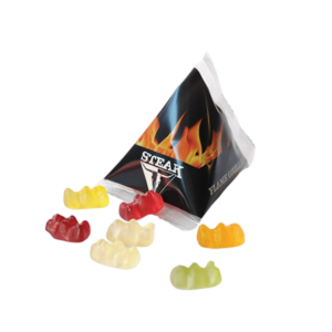 Driehoek zakje fruitgummetjes