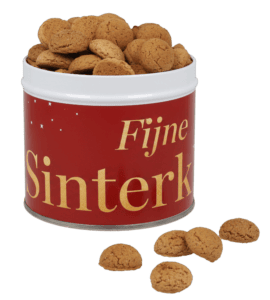 Blik met kruidnootjes of strooigoed