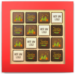 Doosje met 16 Kerstpralines