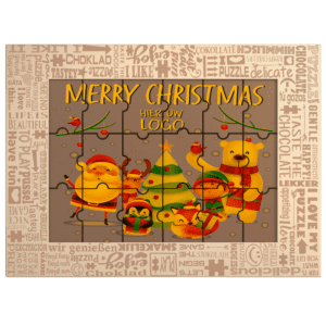 Chocolade puzzel Kerst