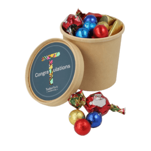 Kraft beker met Kerstchocolademix