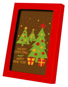 Chocoladekaart Kerst