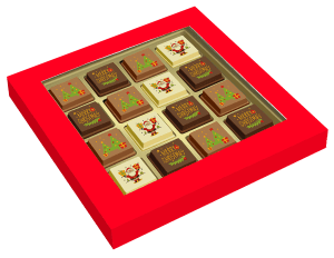 Doosje met 16 Kerstpralines