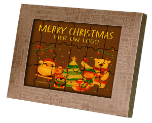 Chocolade puzzel Kerst