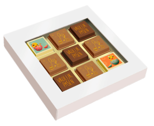 Doosje met 9 Paaspralines