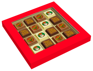 Doosje met 16 Sintpralines