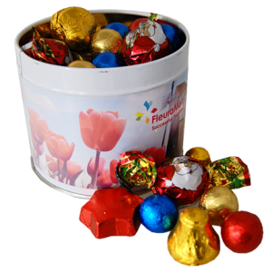 Blik met Kerstchocolade