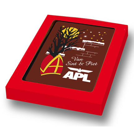 Sint chocoladekaart met logo