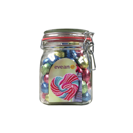 Medium weckpot met paaseitjes